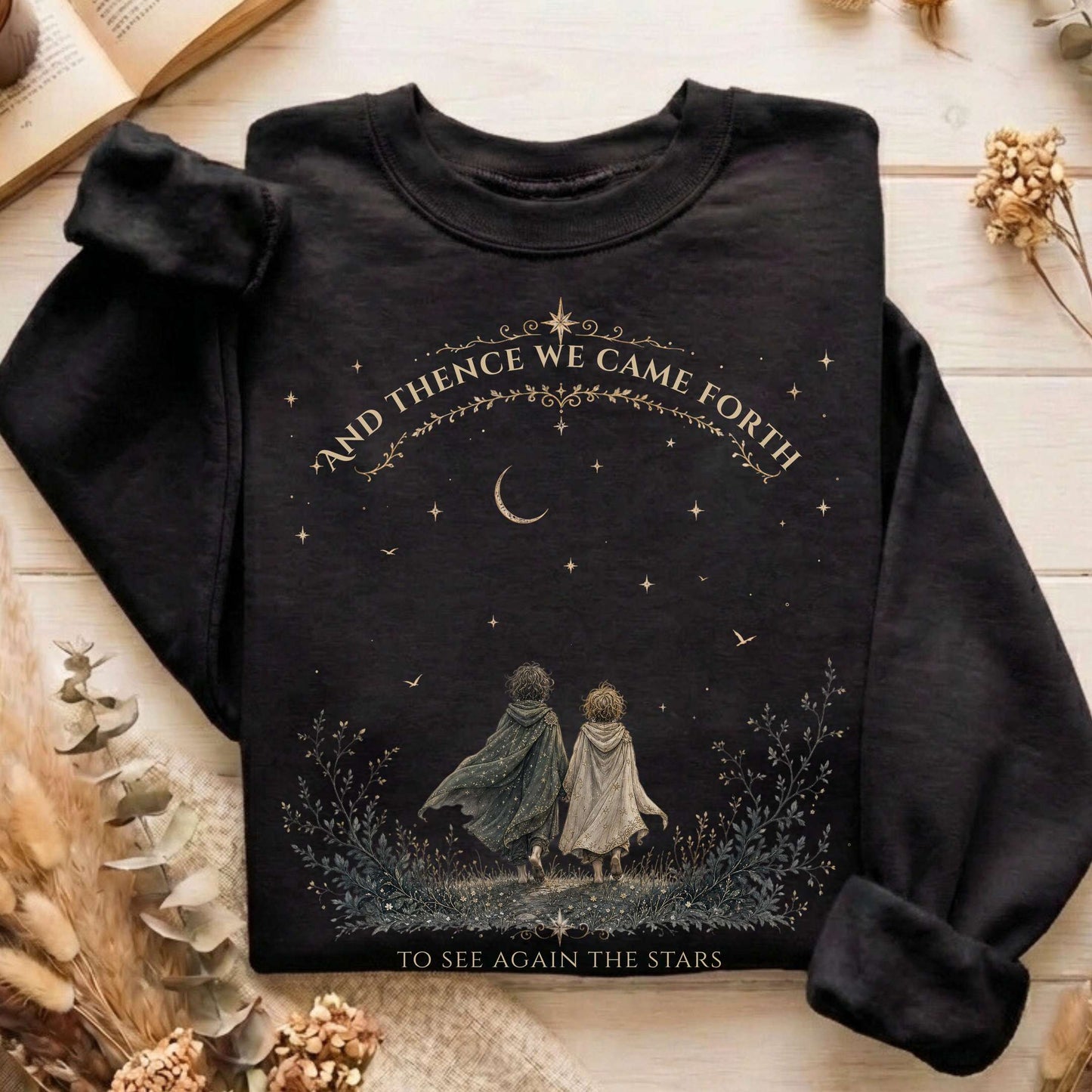 To See Again The Stars Dante Alighieri Literary Sweatshirt