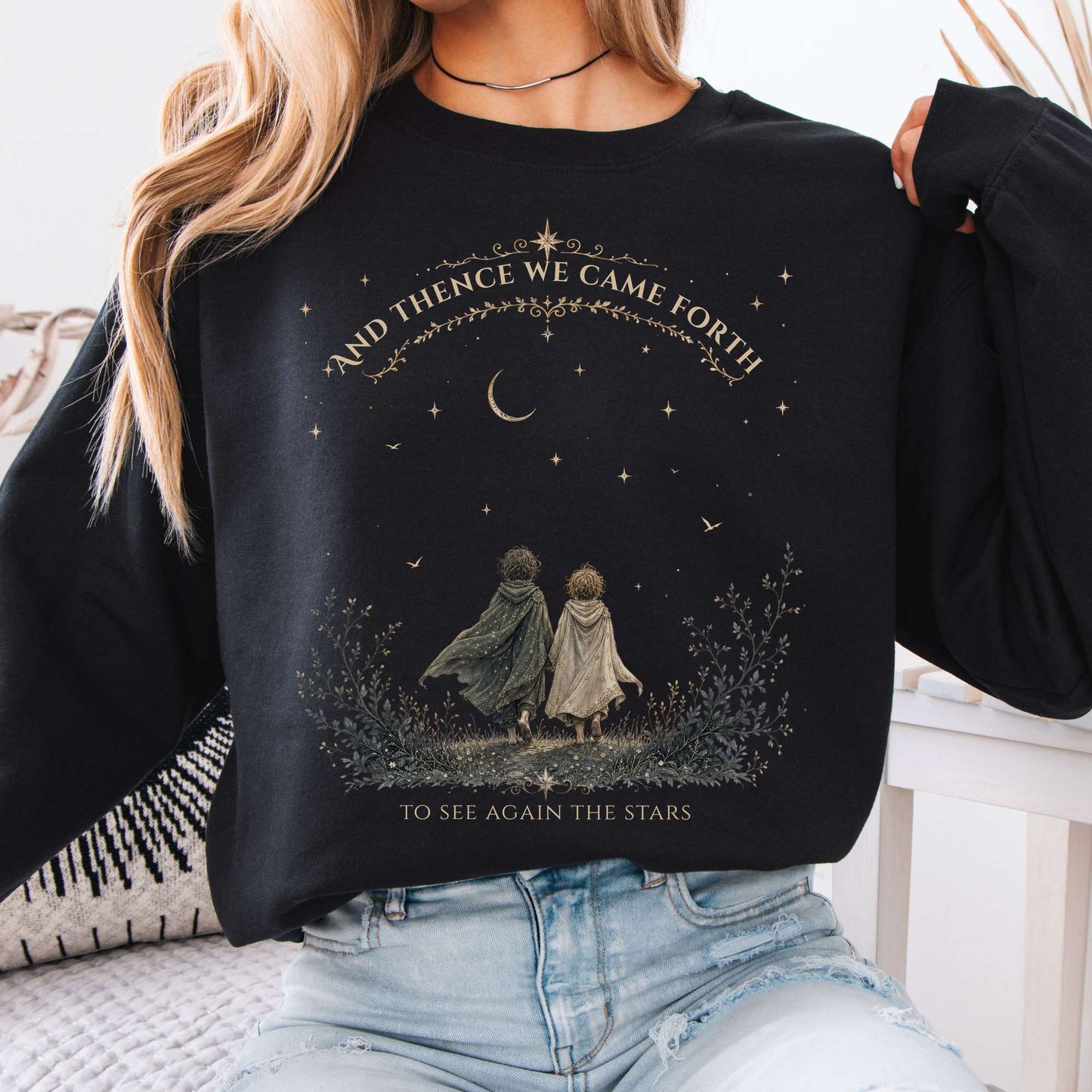 To See Again The Stars Dante Alighieri Literary Sweatshirt