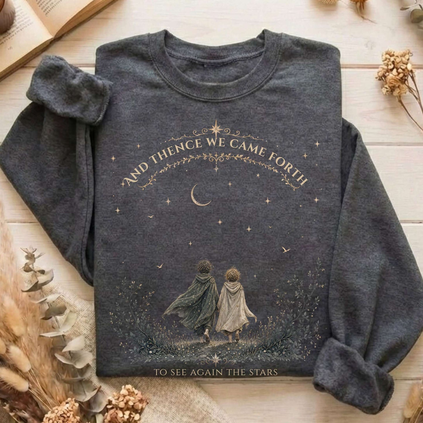 To See Again The Stars Dante Alighieri Literary Sweatshirt