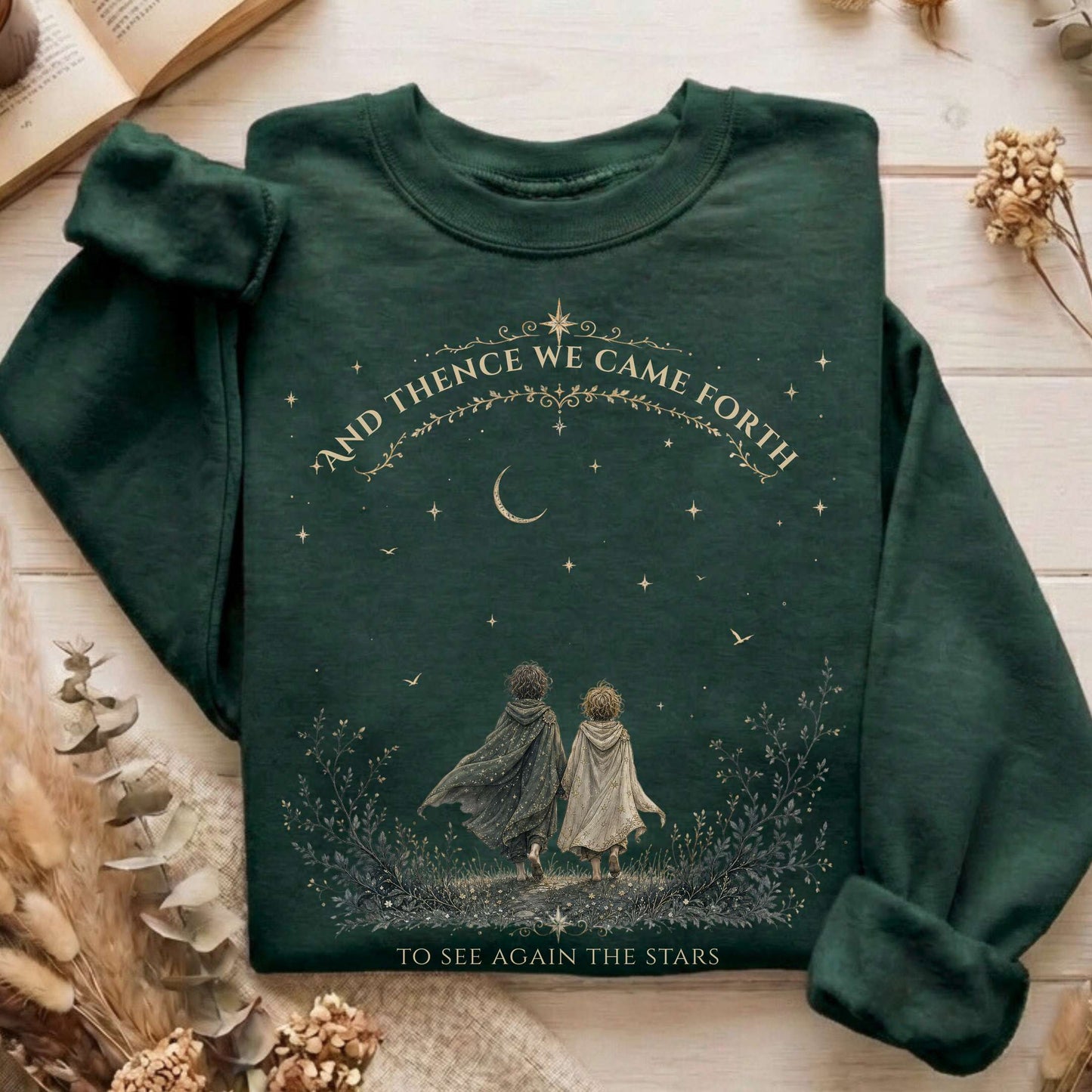 To See Again The Stars Dante Alighieri Literary Sweatshirt