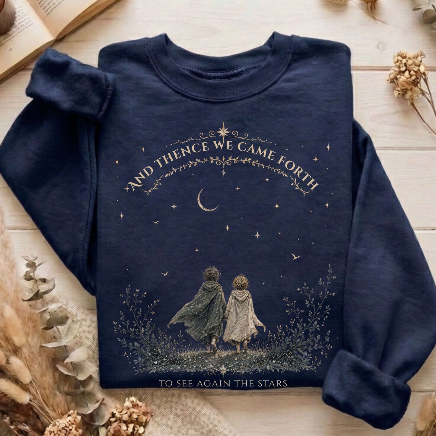To See Again The Stars Dante Alighieri Literary Sweatshirt