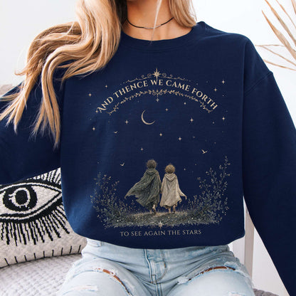 To See Again The Stars Dante Alighieri Literary Sweatshirt