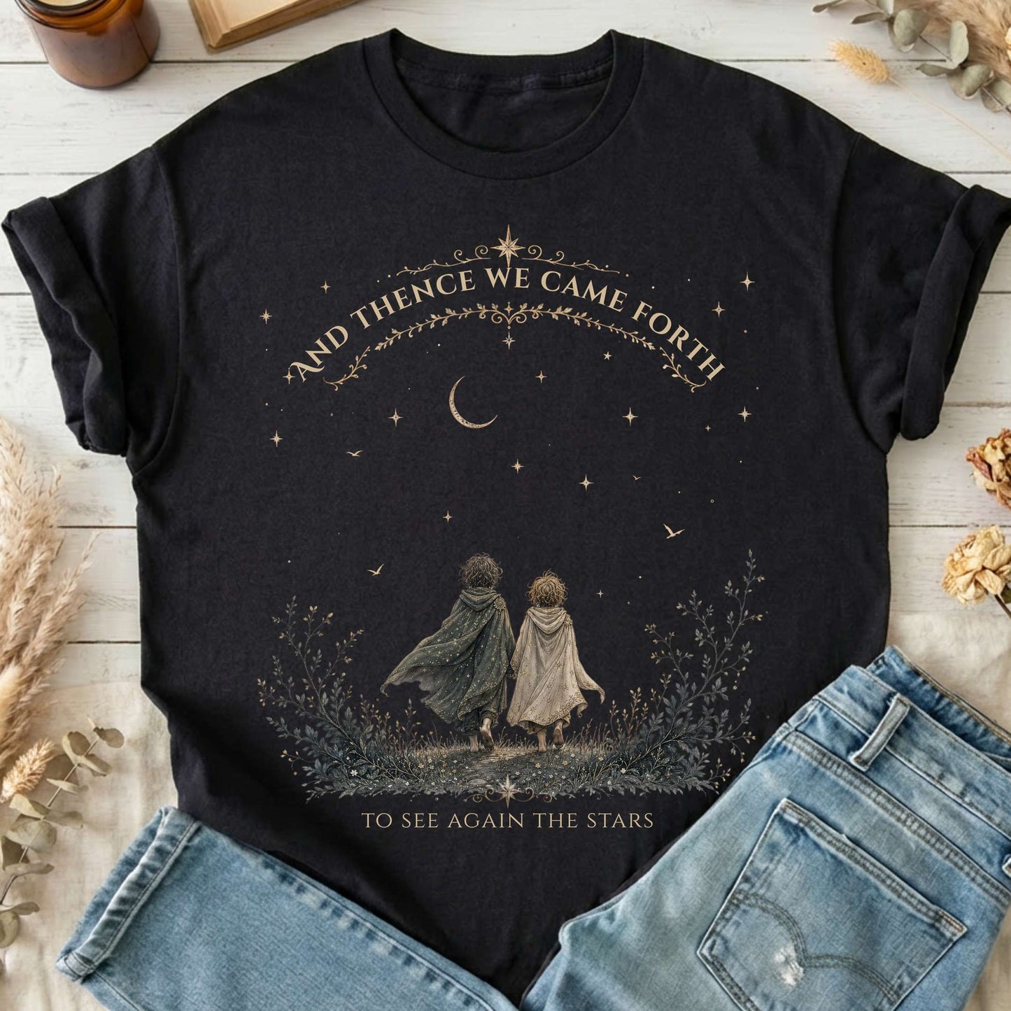 To See Again The Stars Dante Alighieri Literary T-Shirt