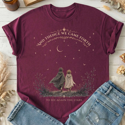 To See Again The Stars Dante Alighieri Literary T-Shirt