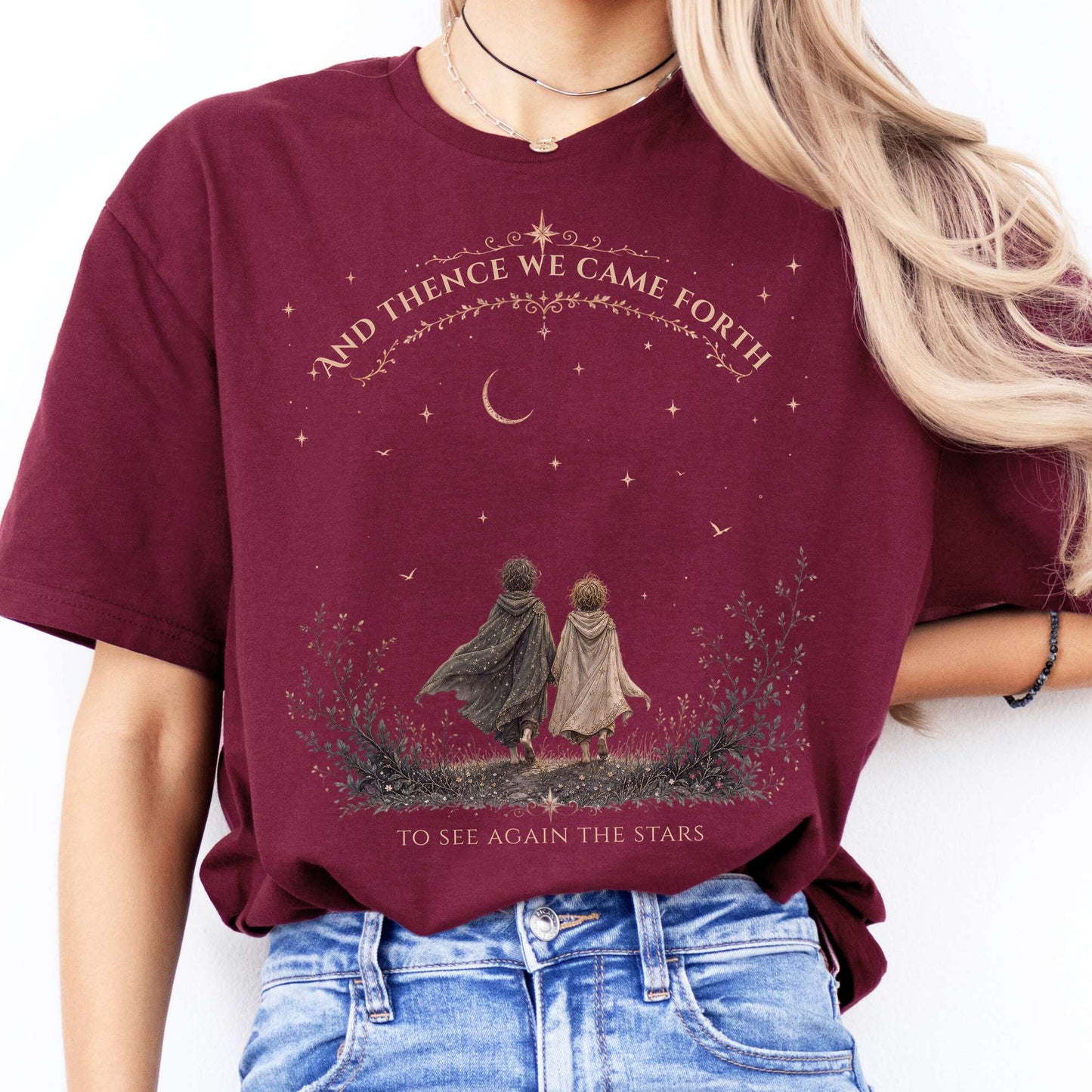 To See Again The Stars Dante Alighieri Literary T-Shirt