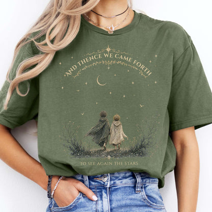 To See Again The Stars Dante Alighieri Literary T-Shirt