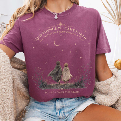 To See Again The Stars Dante Alighieri Literary T-Shirt