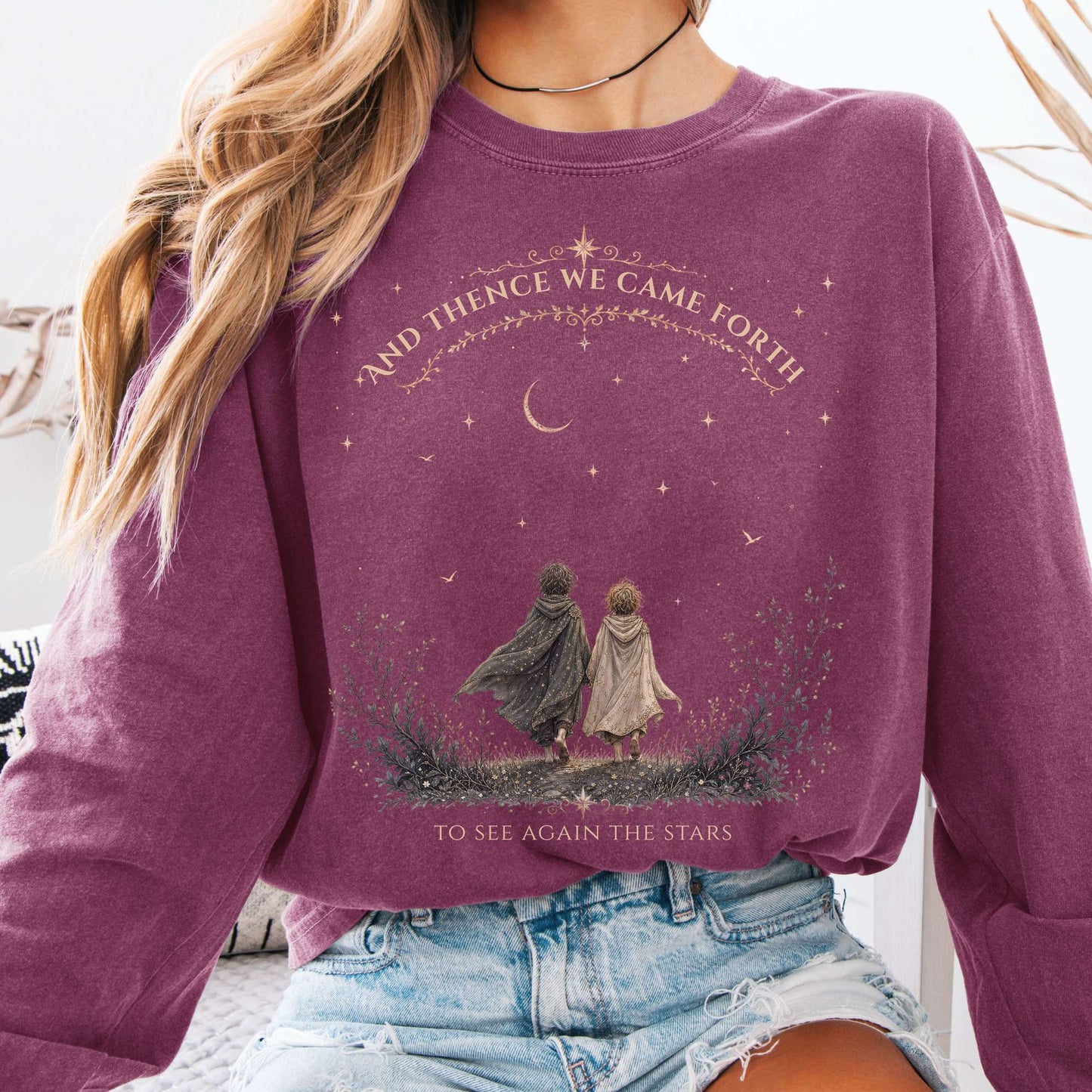 To See Again The Stars Dante Alighieri Literary Long Sleeve