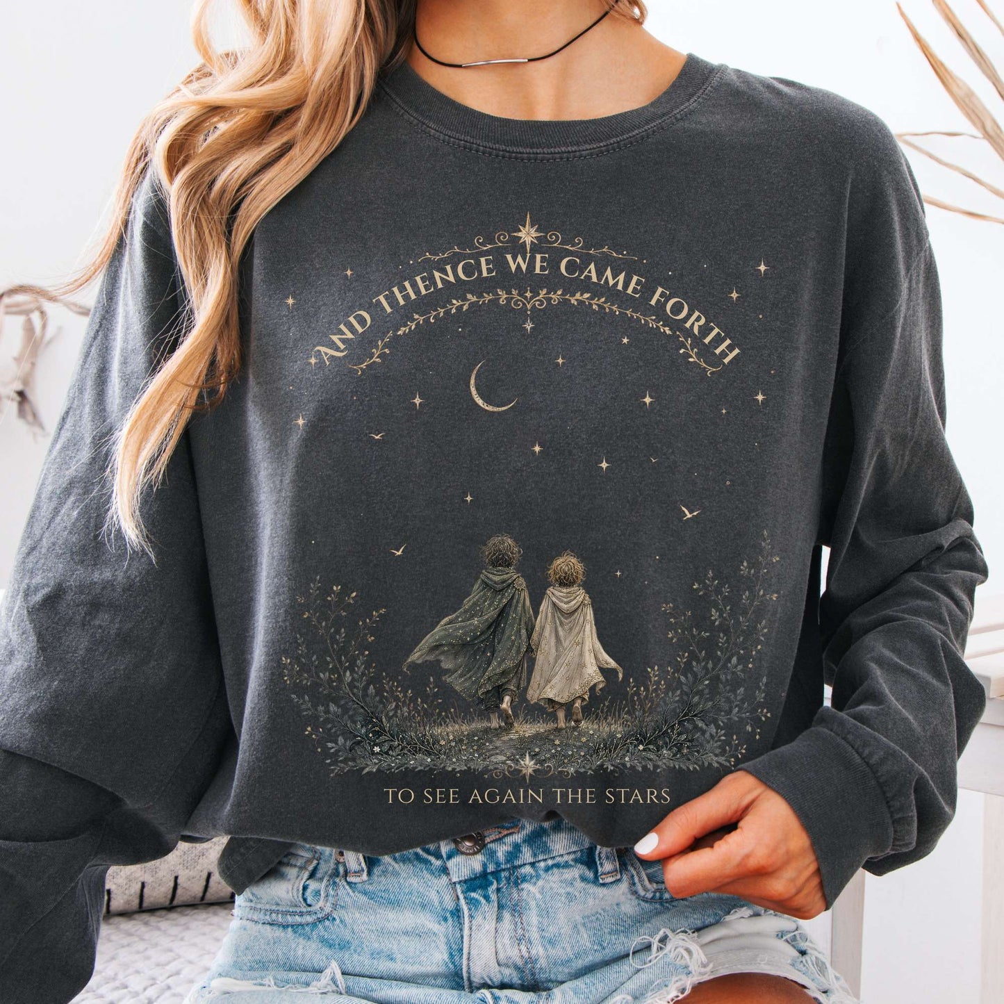 To See Again The Stars Dante Alighieri Literary Long Sleeve