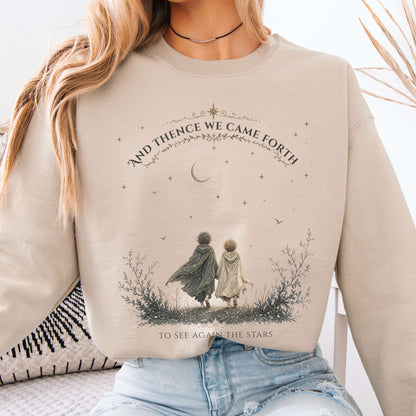To See Again The Stars Dante Alighieri Literary Sweatshirt