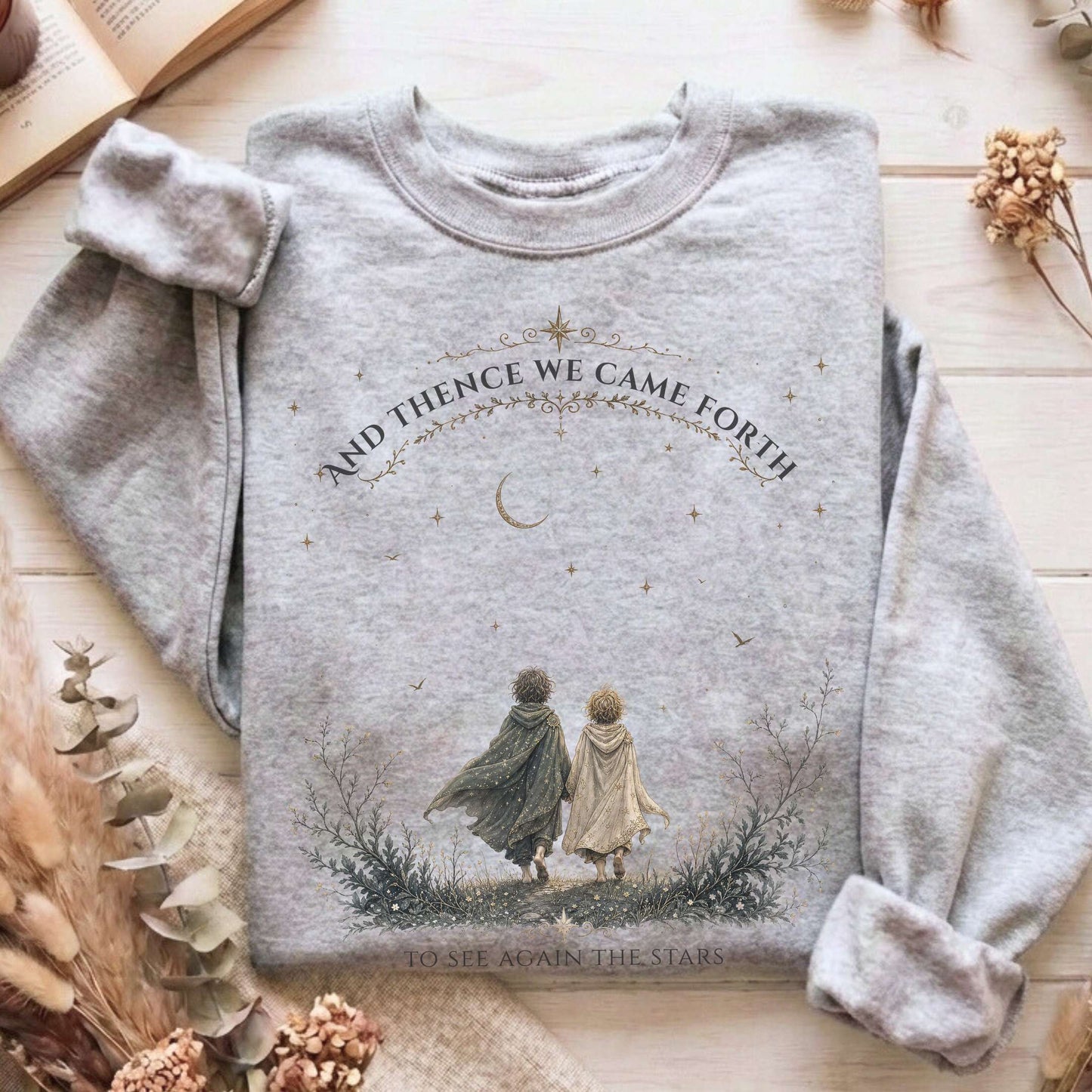 To See Again The Stars Dante Alighieri Literary Sweatshirt