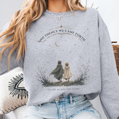 To See Again The Stars Dante Alighieri Literary Sweatshirt
