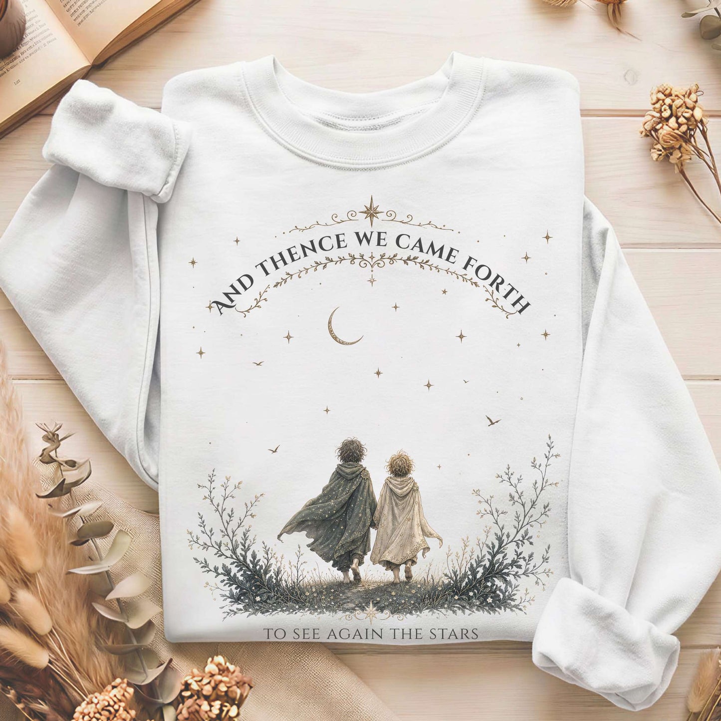 To See Again The Stars Dante Alighieri Literary Sweatshirt