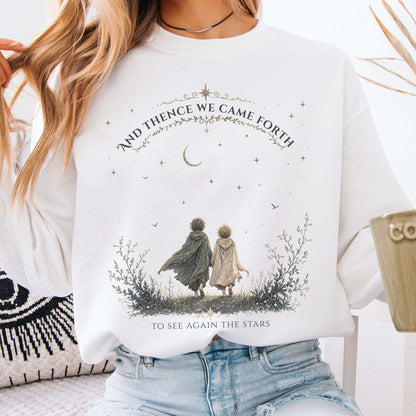 To See Again The Stars Dante Alighieri Literary Sweatshirt