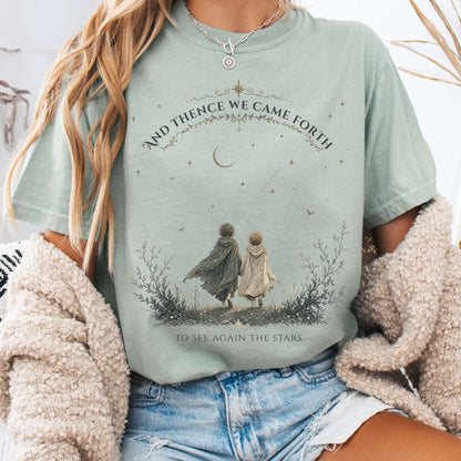 To See Again The Stars Dante Alighieri Literary T-Shirt