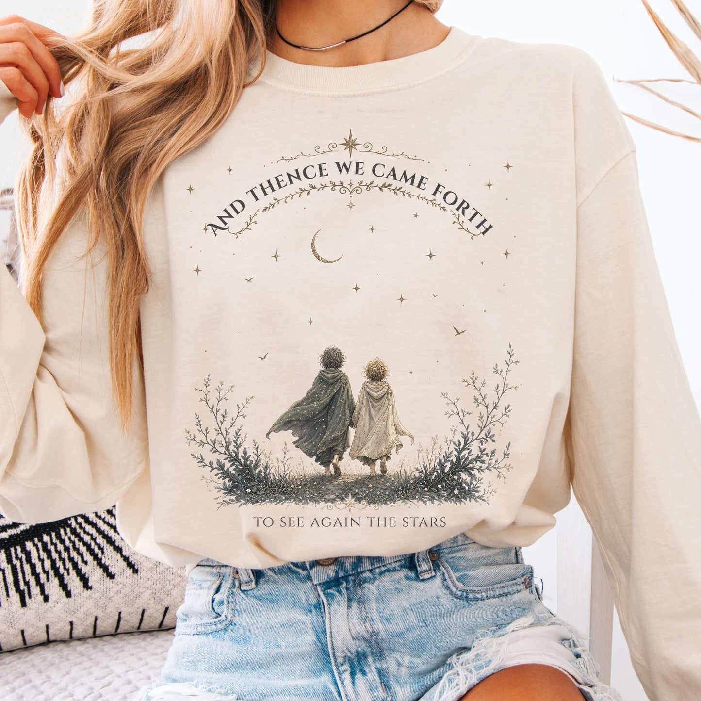To See Again The Stars Dante Alighieri Literary Long Sleeve