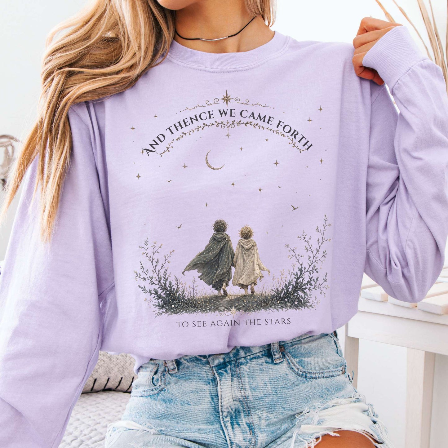 To See Again The Stars Dante Alighieri Literary Long Sleeve