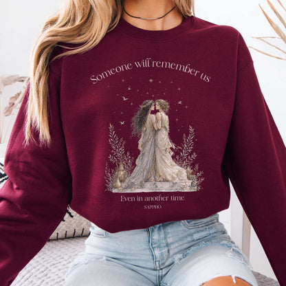 Someone Will Remember Us Sappho Literary Crewneck Sweatshirt