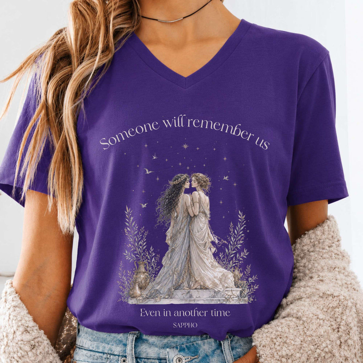 Someone Will Remember Us Sappho Literary V-Neck
