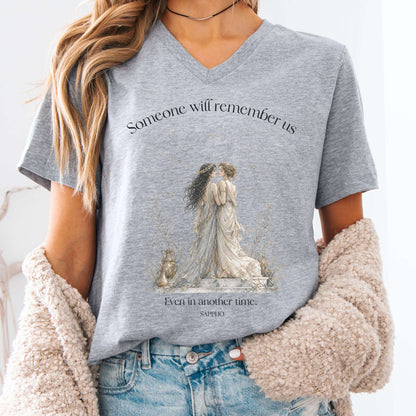 Someone Will Remember Us Sappho Literary V-Neck