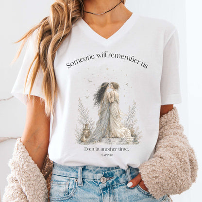 Someone Will Remember Us Sappho Literary V-Neck