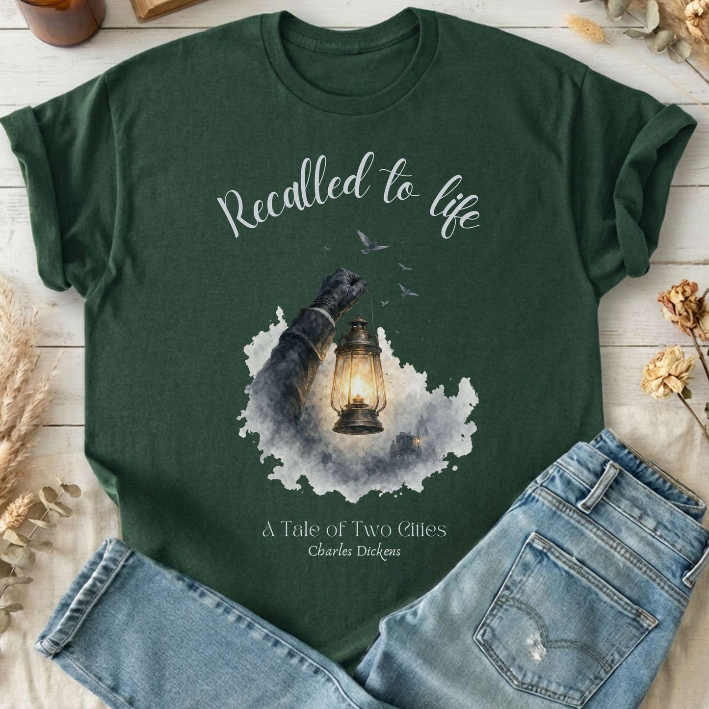 Recalled to Life A Tale of Two Cities Dickens Literary T-Shirt