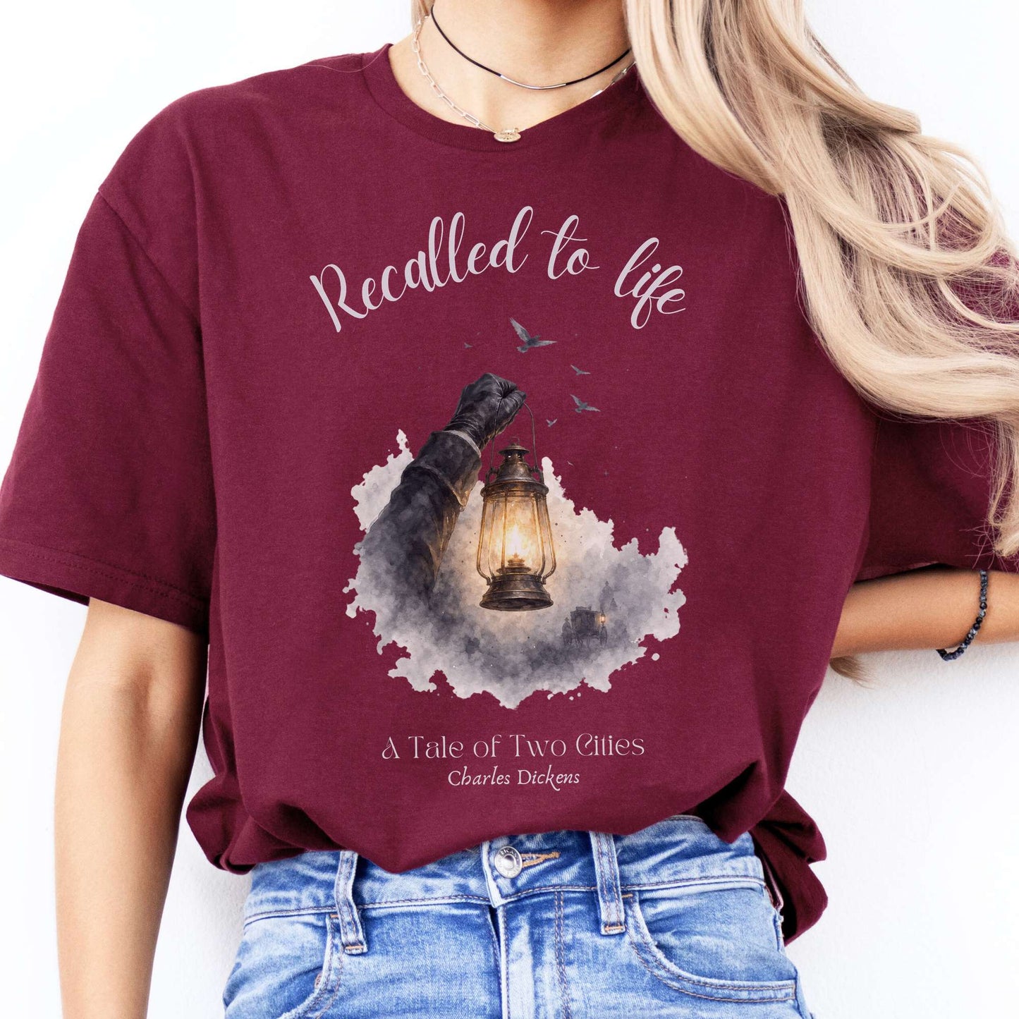 Recalled to Life A Tale of Two Cities Dickens Literary T-Shirt