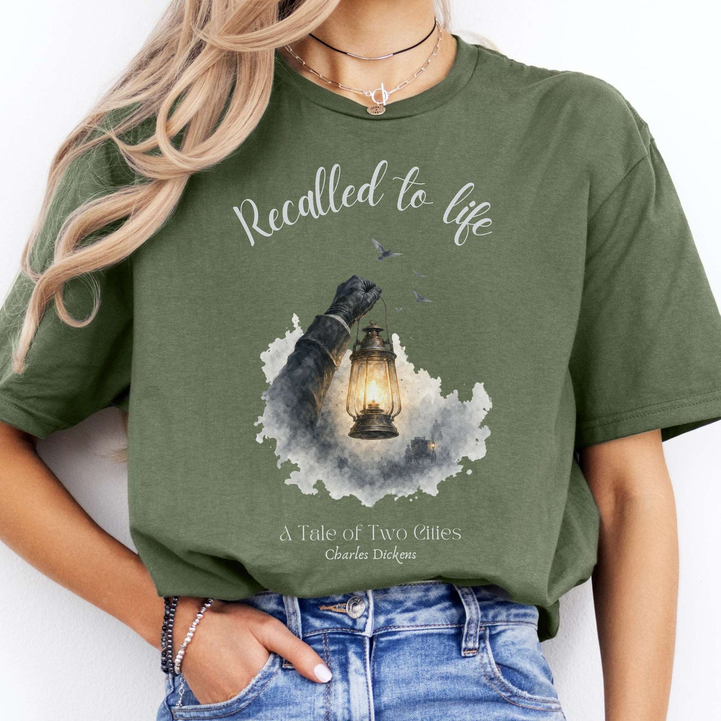 Recalled to Life A Tale of Two Cities Dickens Literary T-Shirt