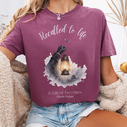 Recalled to Life A Tale of Two Cities Dickens Literary T-Shirt
