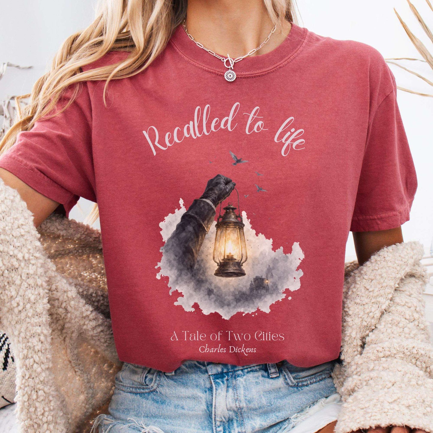 Recalled to Life A Tale of Two Cities Dickens Literary T-Shirt