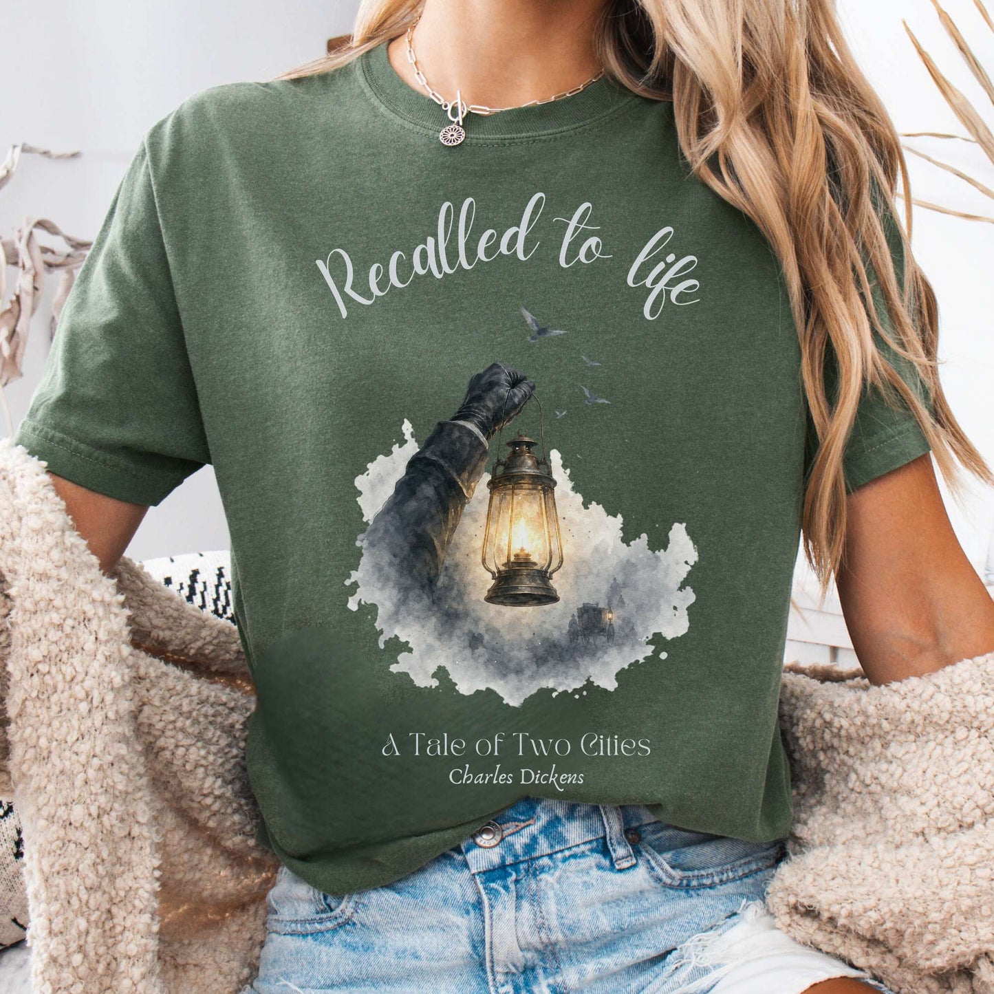 Recalled to Life A Tale of Two Cities Dickens Literary T-Shirt