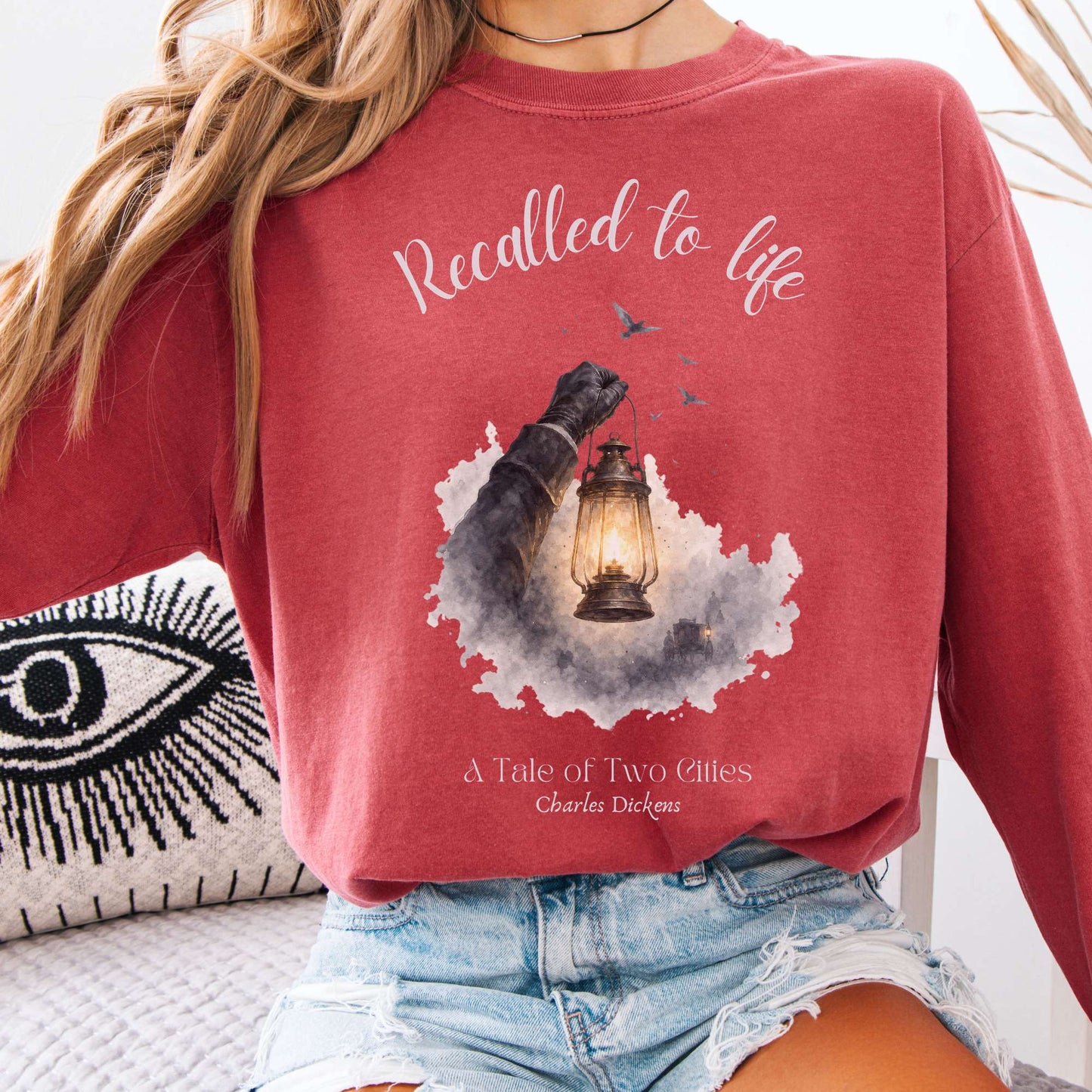 Recalled to Life A Tale of Two Cities Dickens Literary Long Sleeve