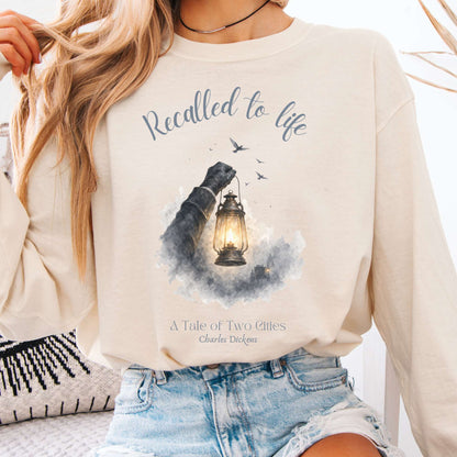 Recalled to Life A Tale of Two Cities Dickens Literary Long Sleeve