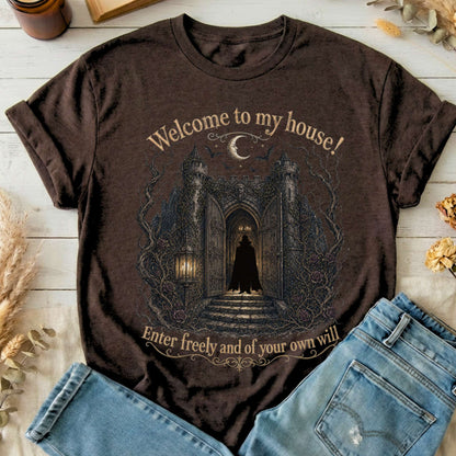 Welcome to My House Enter Freely Dracula T-Shirt