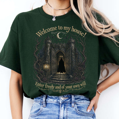 Welcome to My House Enter Freely Dracula T-Shirt