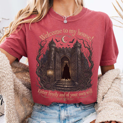 Welcome to My House Enter Freely Dracula T-Shirt