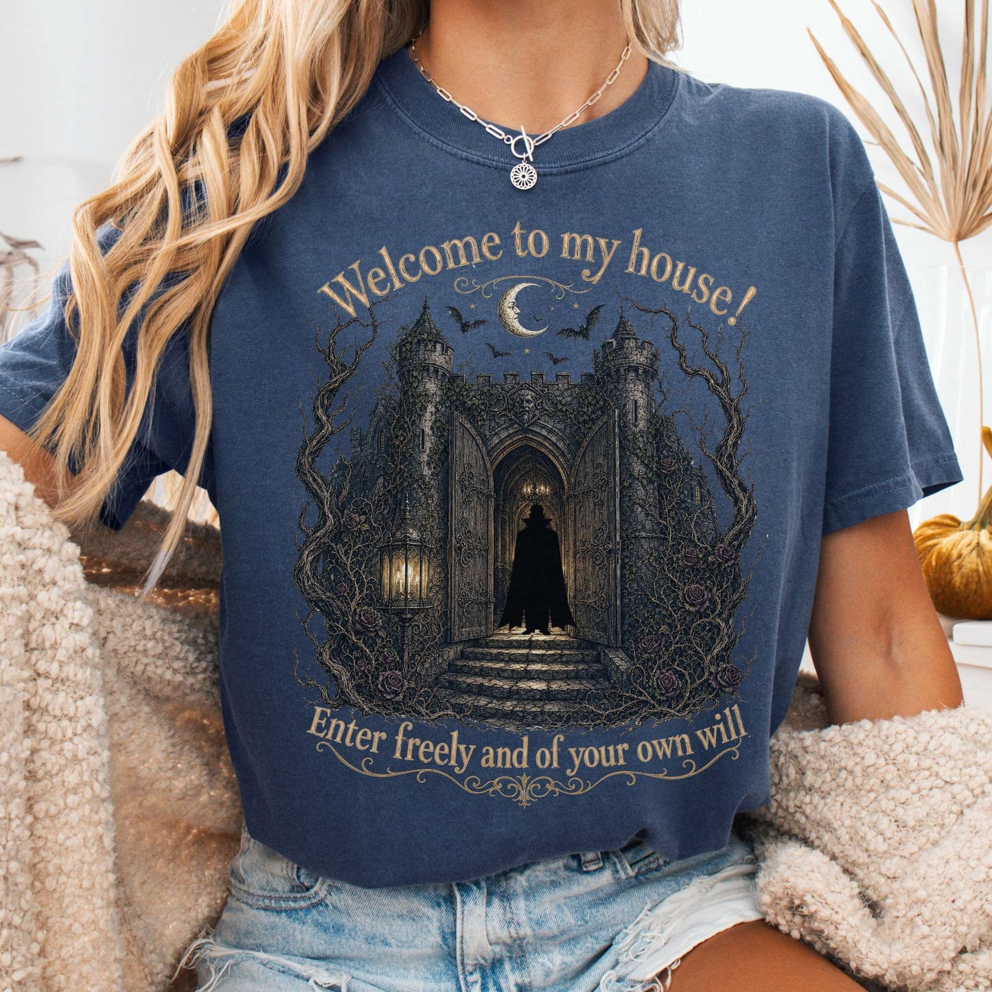 Welcome to My House Enter Freely Dracula T-Shirt