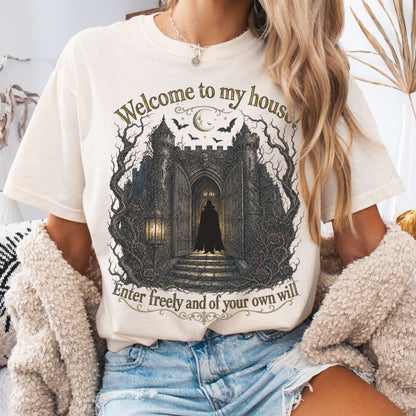 Welcome to My House Enter Freely Dracula T-Shirt