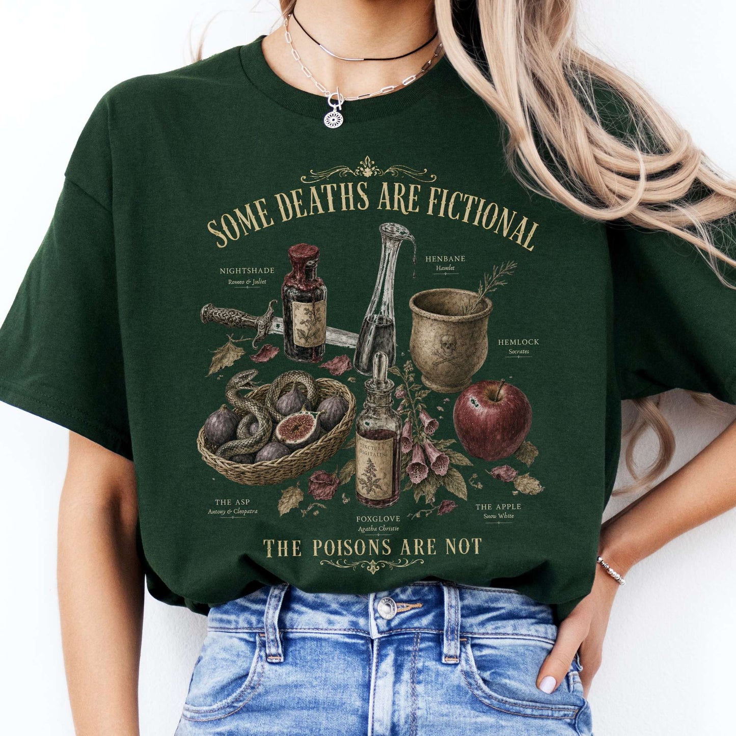 Some Deaths Are Fictional The Poisons Are Not Literary T-Shirt