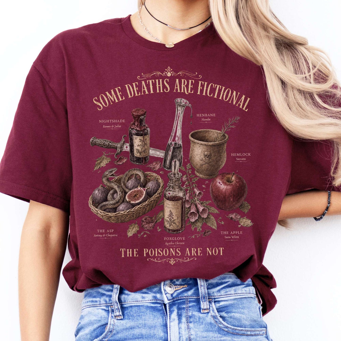 Some Deaths Are Fictional The Poisons Are Not Literary T-Shirt
