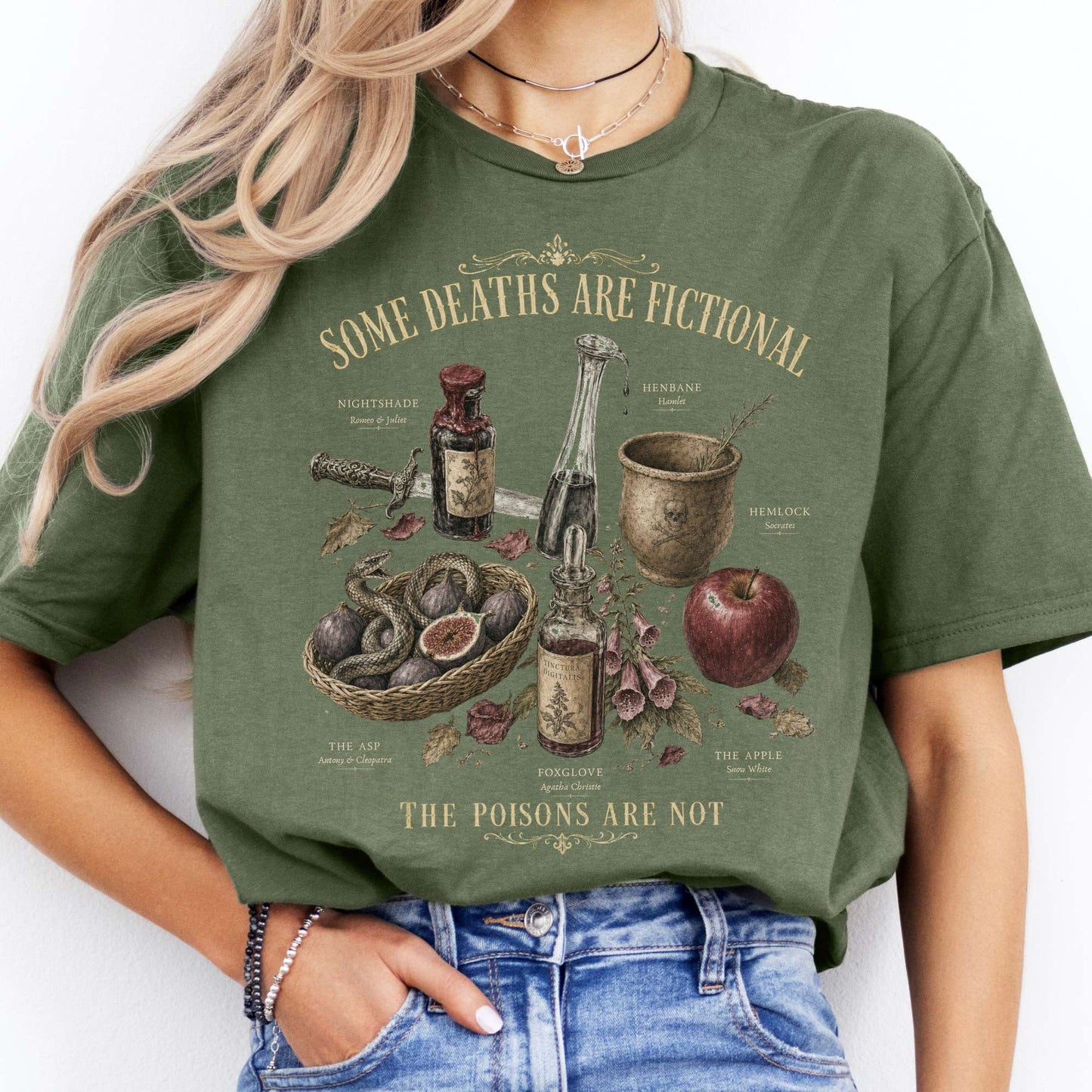 Some Deaths Are Fictional The Poisons Are Not Literary T-Shirt
