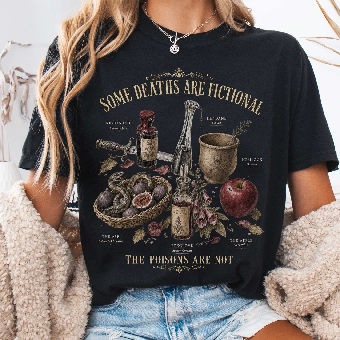 Some Deaths Are Fictional The Poisons Are Not Literary T-Shirt