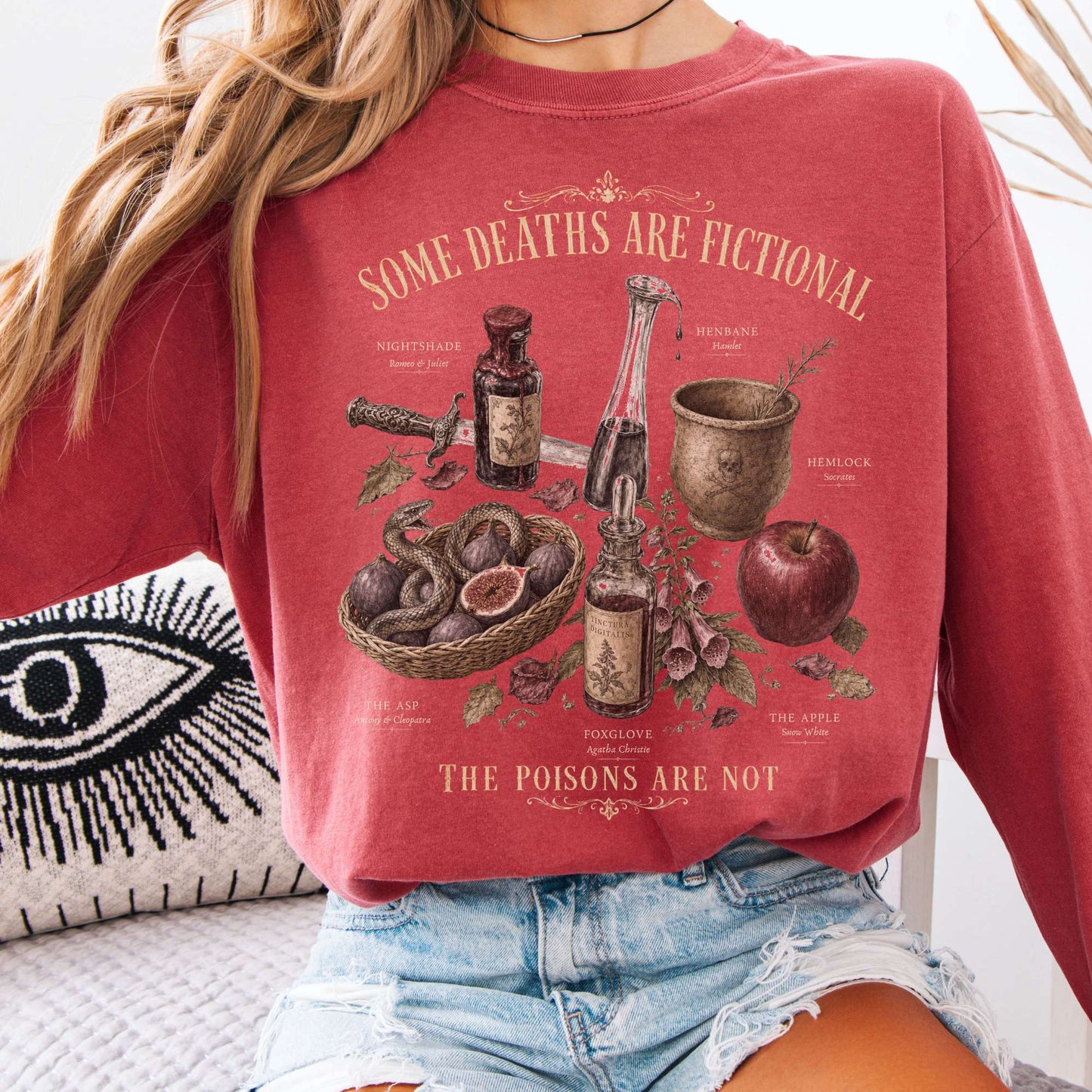 Some Deaths Are Fictional The Poisons Are Not Literary Long Sleeve