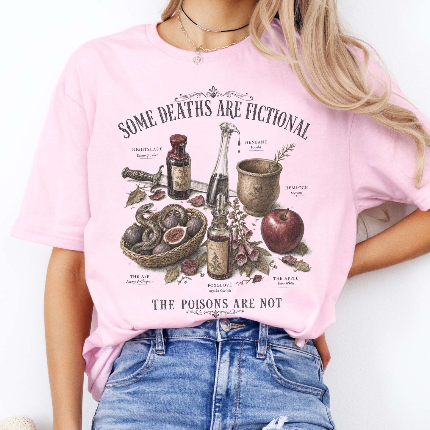 Some Deaths Are Fictional The Poisons Are Not Literary T-Shirt