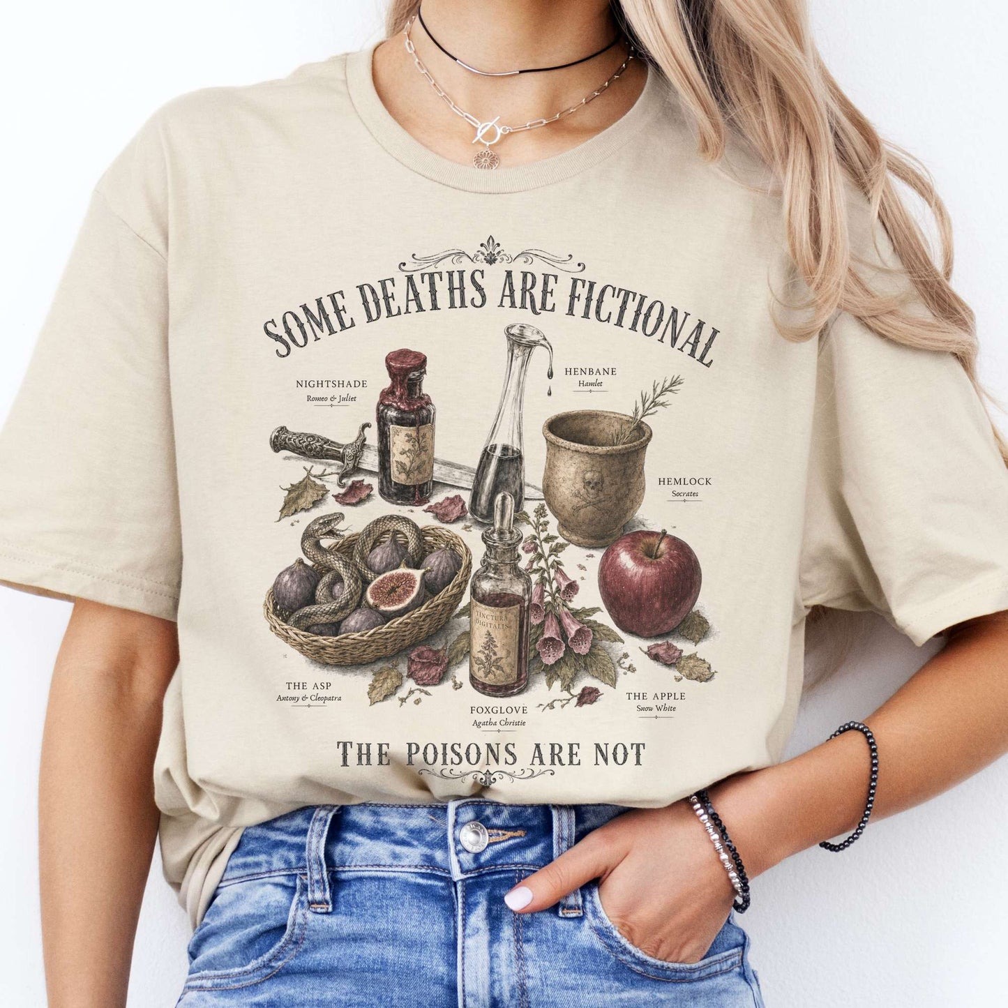 Some Deaths Are Fictional The Poisons Are Not Literary T-Shirt