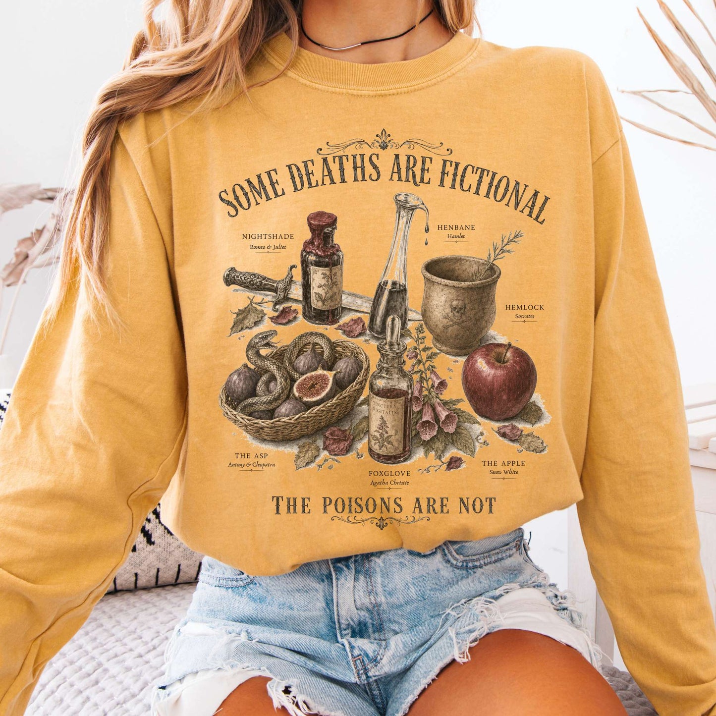 Some Deaths Are Fictional The Poisons Are Not Literary Long Sleeve