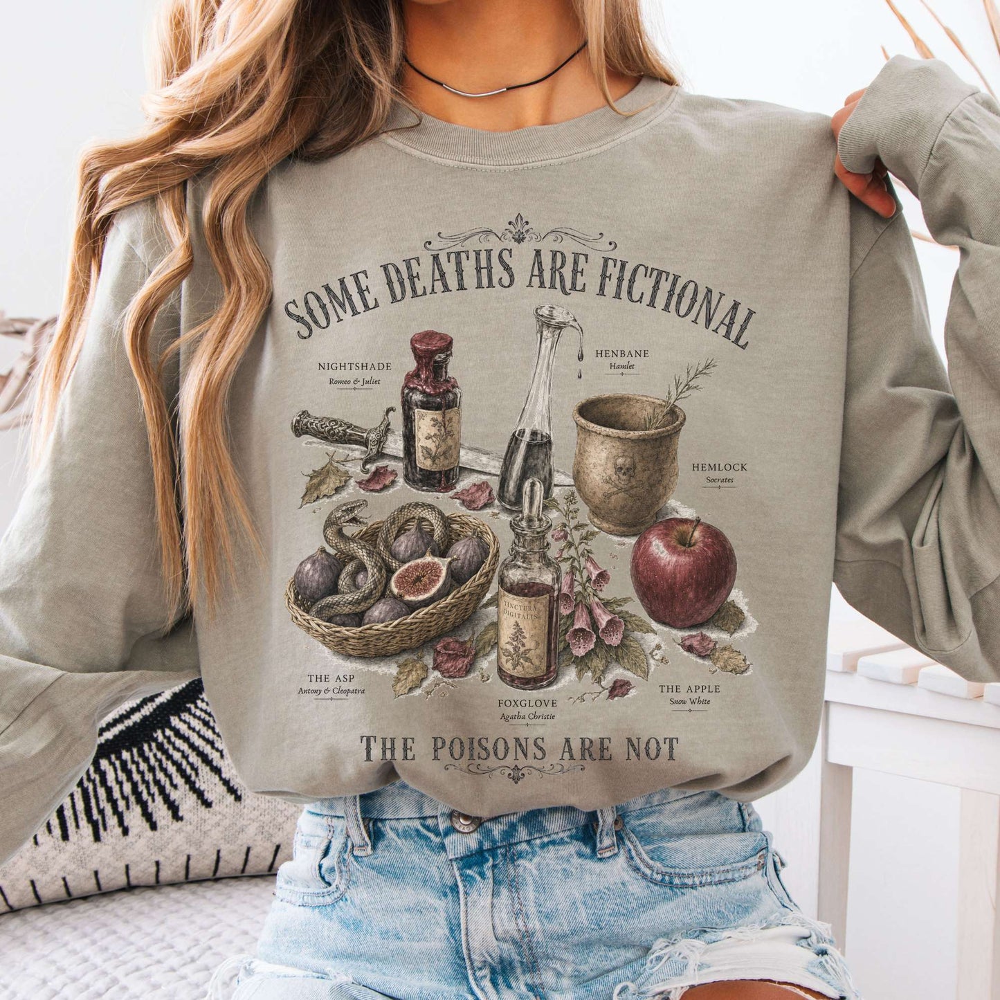 Some Deaths Are Fictional The Poisons Are Not Literary Long Sleeve