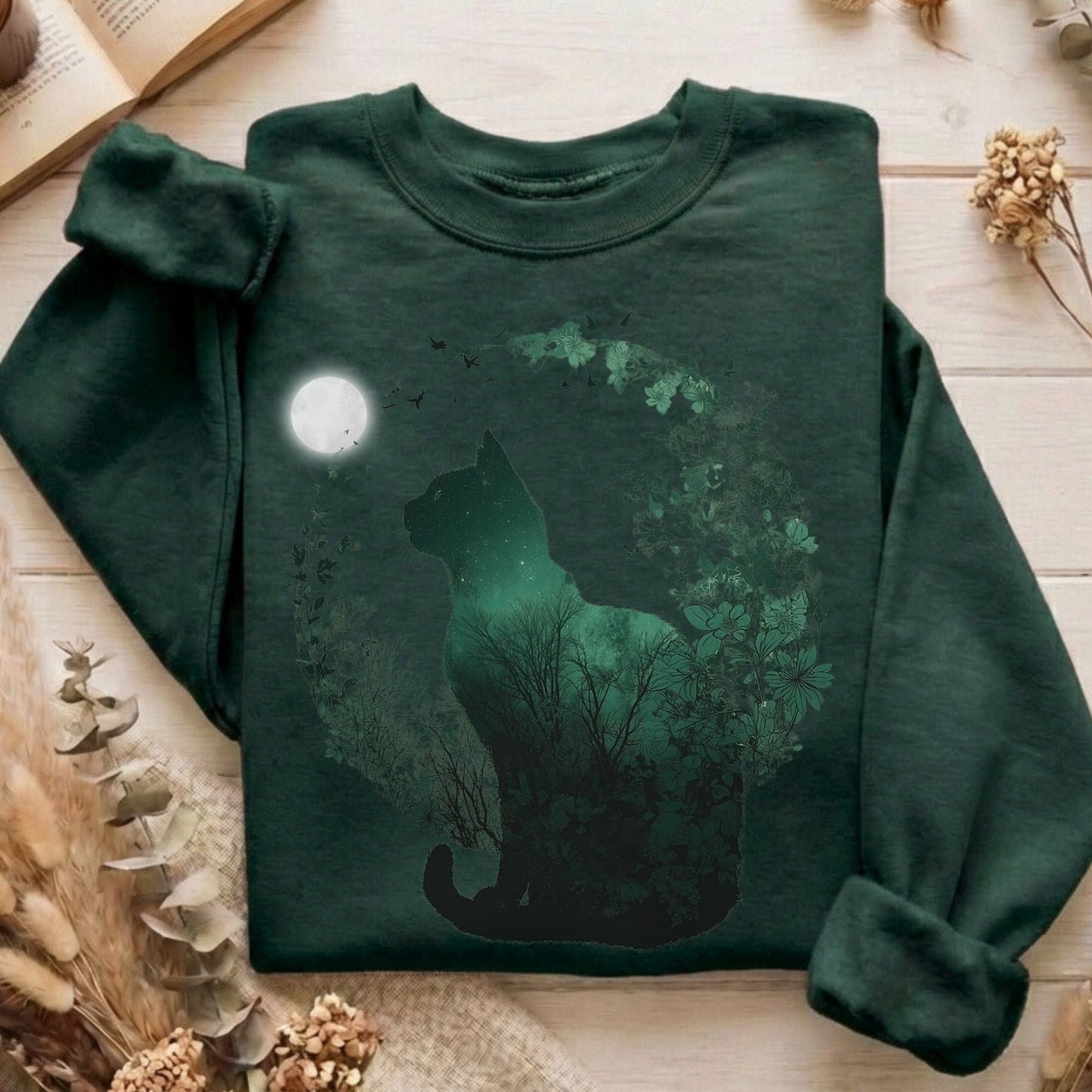 Sweatshirt Forest Green / S Design 208 Sweatshirt The Mystic Eden