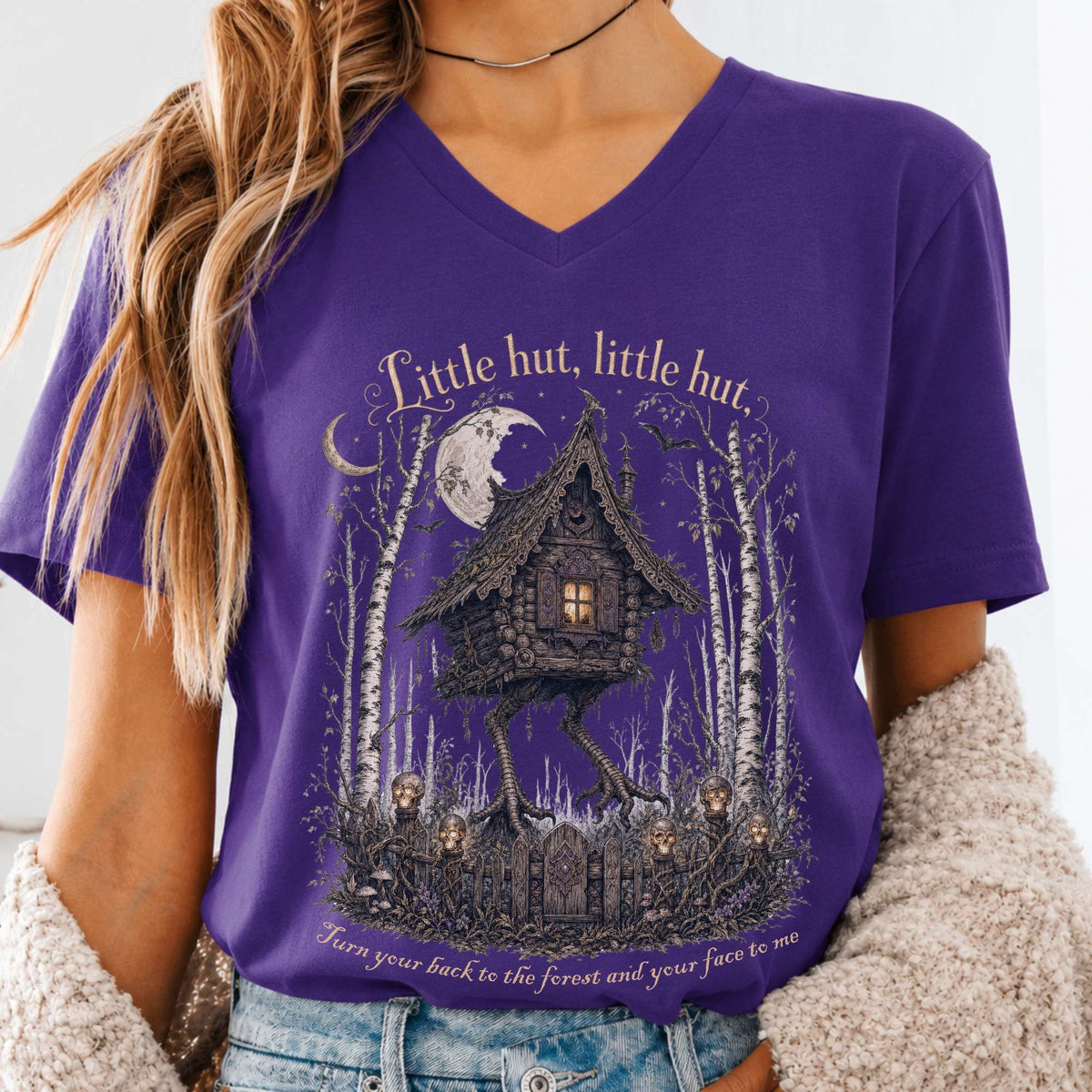 Little Hut, Little Hut Baba Yaga V-Neck