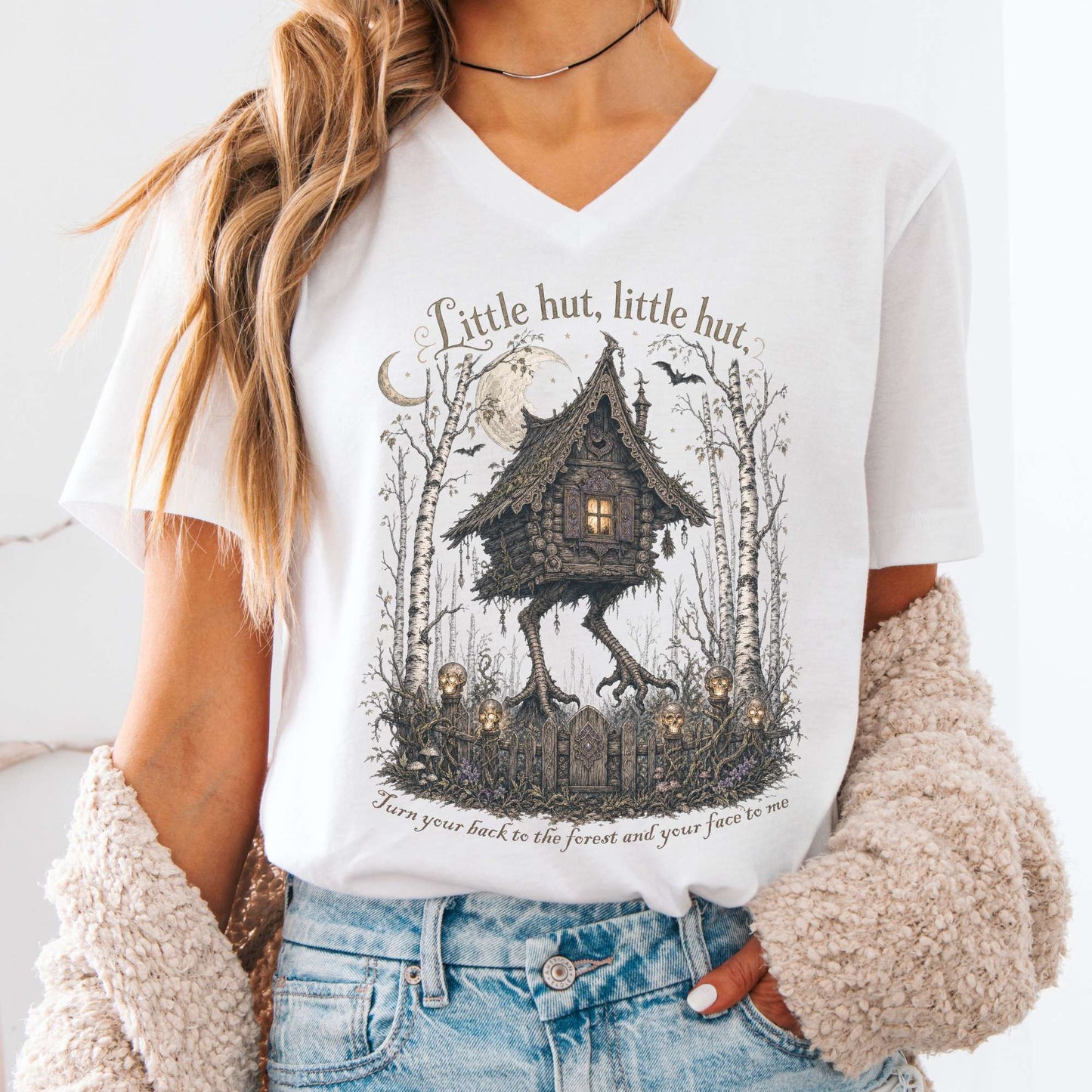 Little Hut, Little Hut Baba Yaga V-Neck